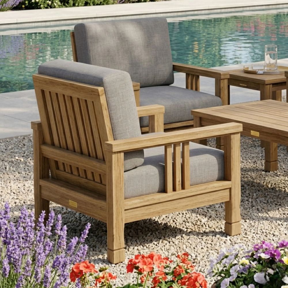 Anderson Teak SouthBay Deep Seating 5-Pieces Conversation Set C SET-255