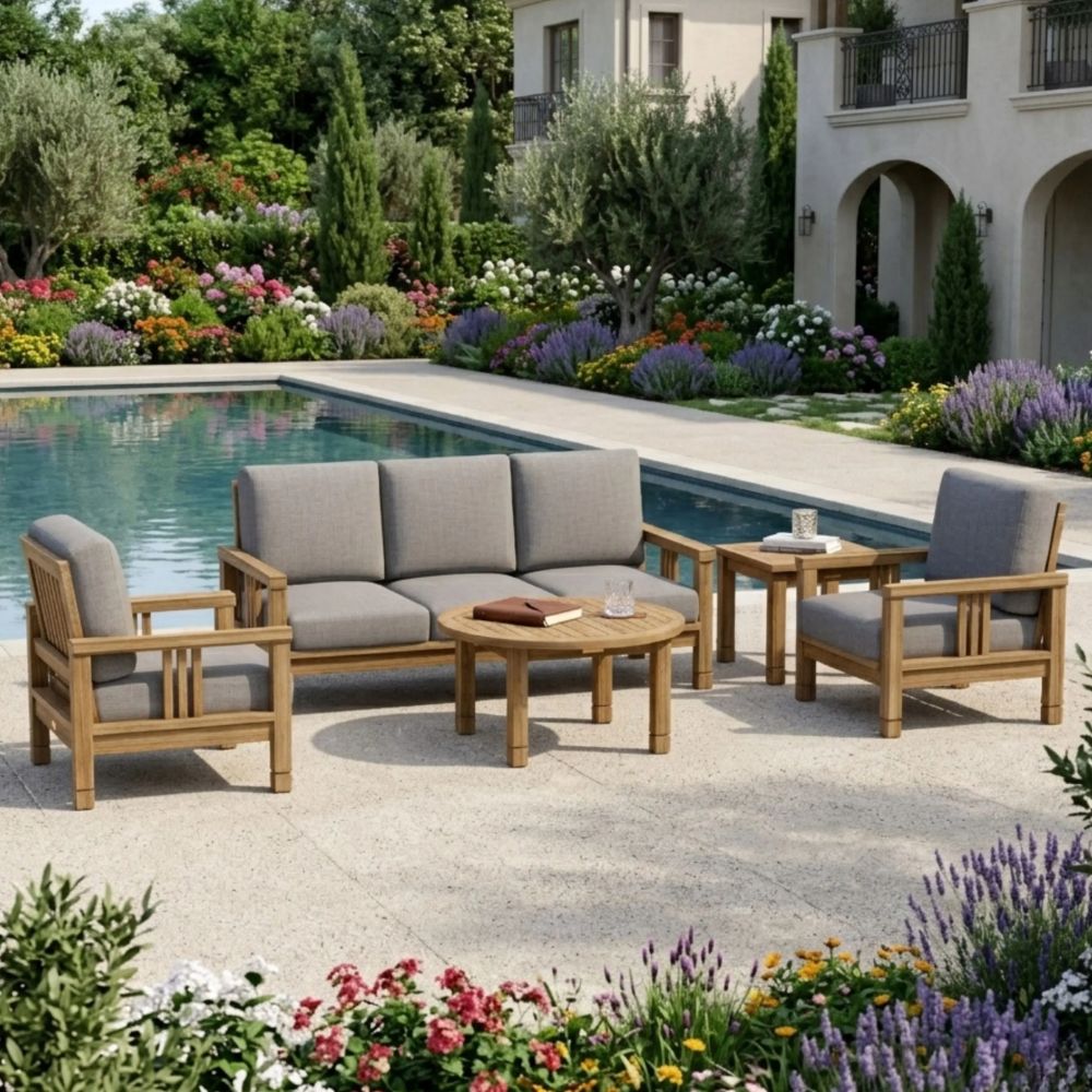 Anderson Teak SouthBay Deep Seating 5-Pieces Conversation Set C SET-255