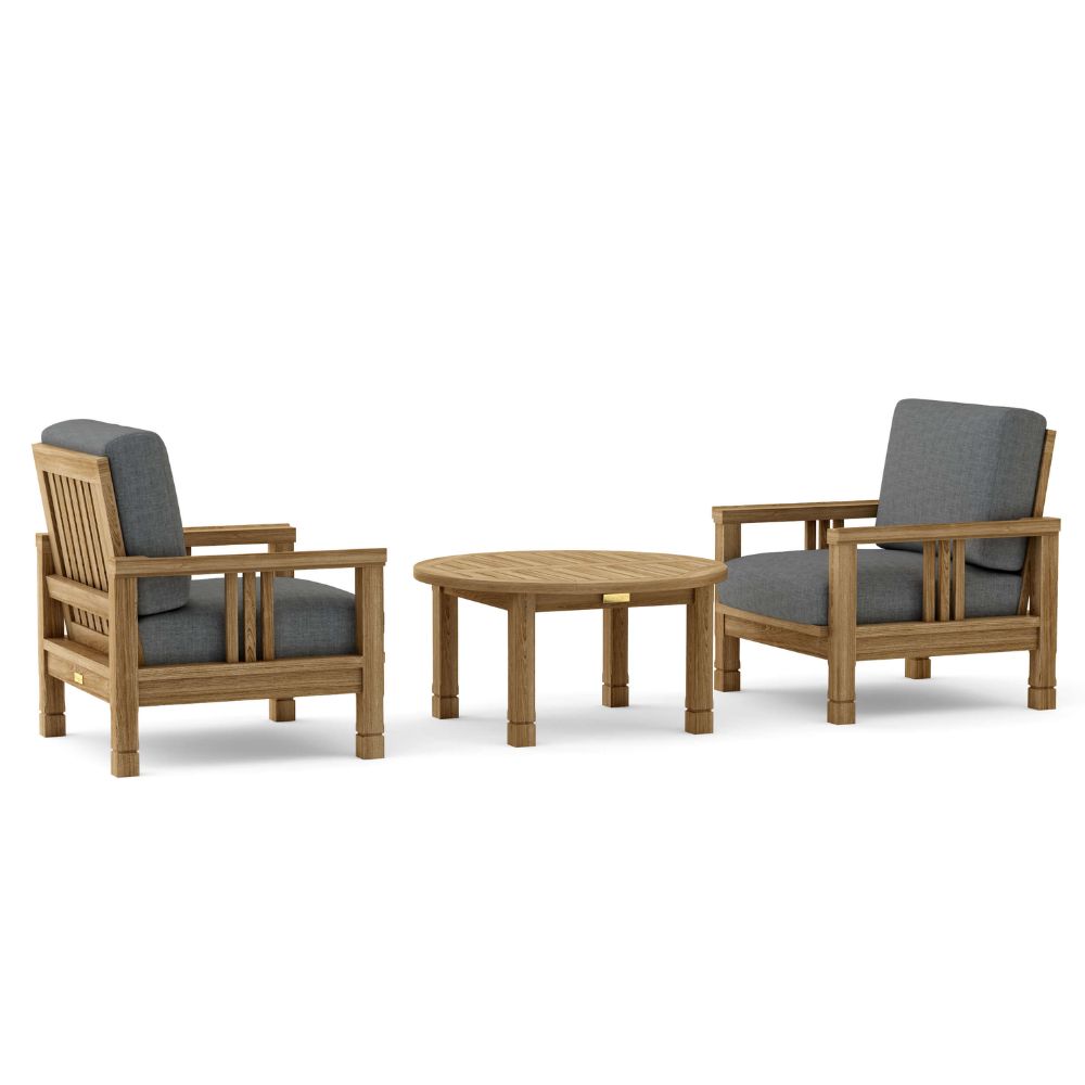 Anderson Teak SouthBay Deep Seating 3-Pieces Conversation Set A SET-256