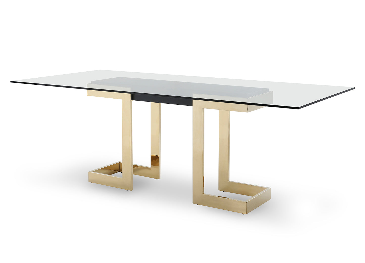 Whiteline Sumo Rectangle Dining Table DT1658-BLK - GOLD STAR Dining