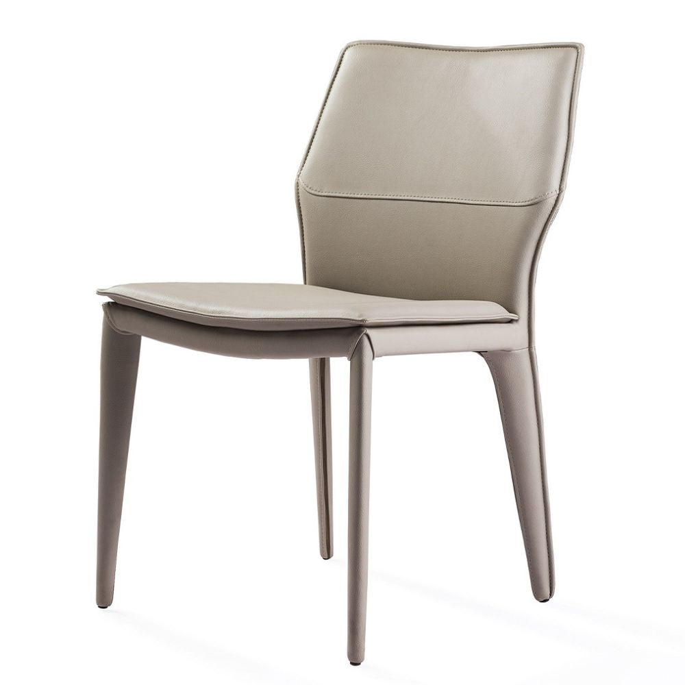 light gray Miranda Ultra Lightweight Fully Upholstered Dining Chair goldstardining.com
