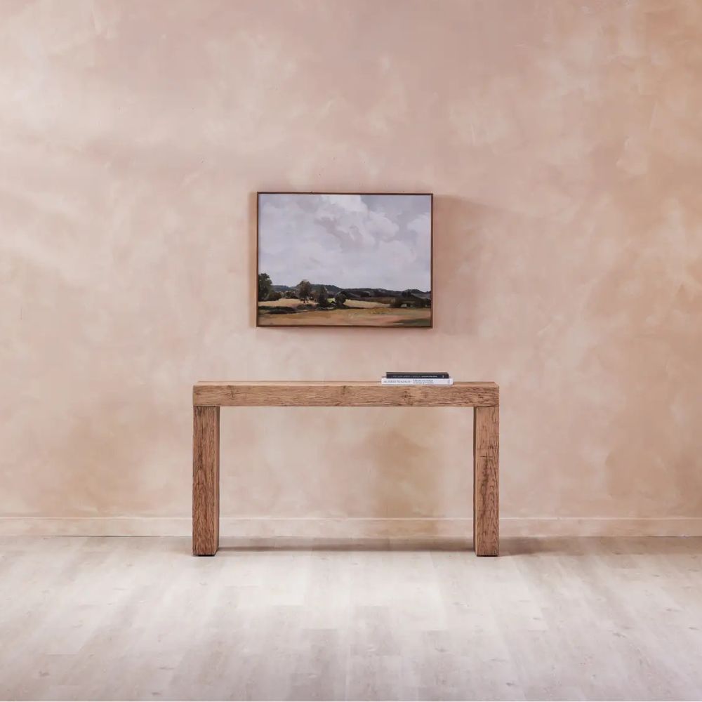 Evander Console Table Rustic Brown