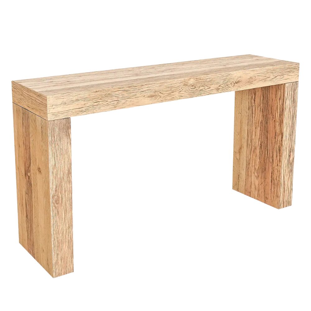 Evander Console Table Rustic Brown