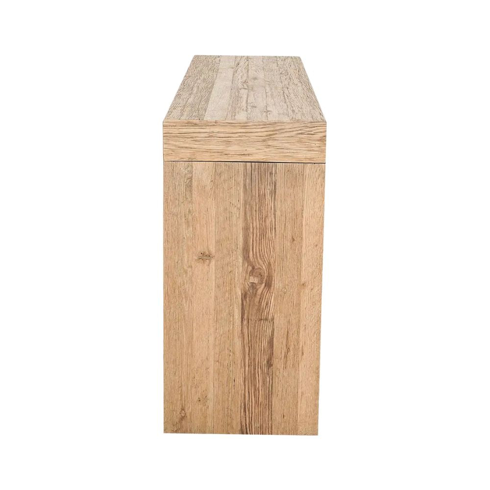 Evander Console Table Rustic Brown