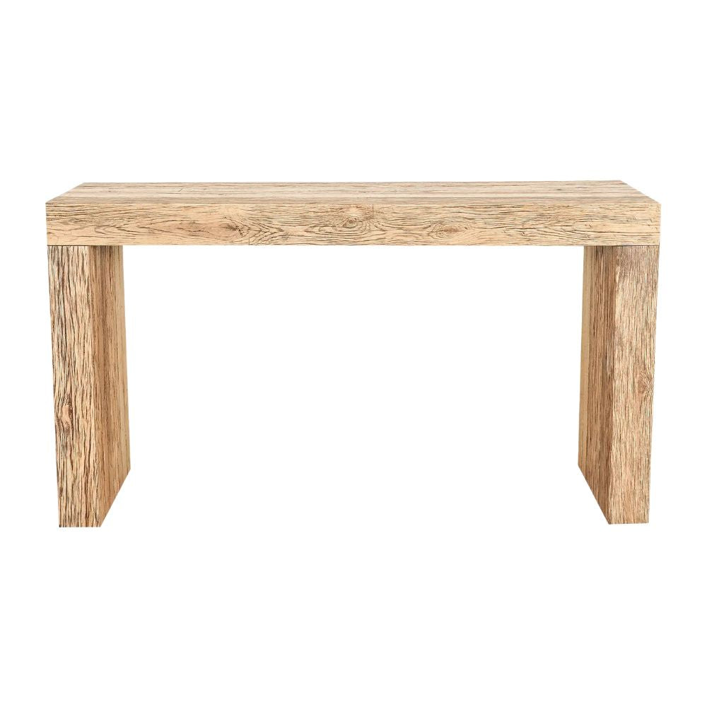 Evander Console Table Rustic Brown