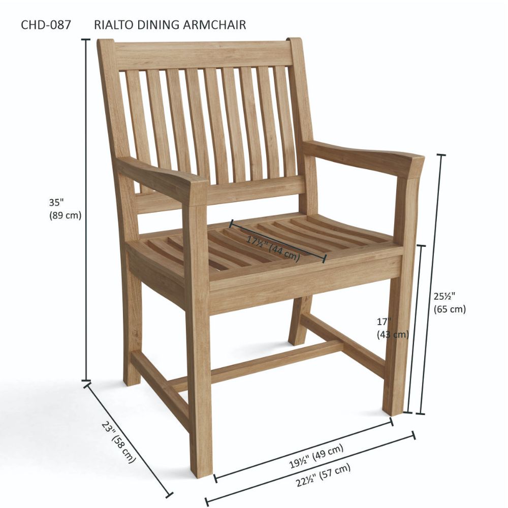 Anderson Teak Valencia Rialto 13-Pieces Dining Set Set-33A