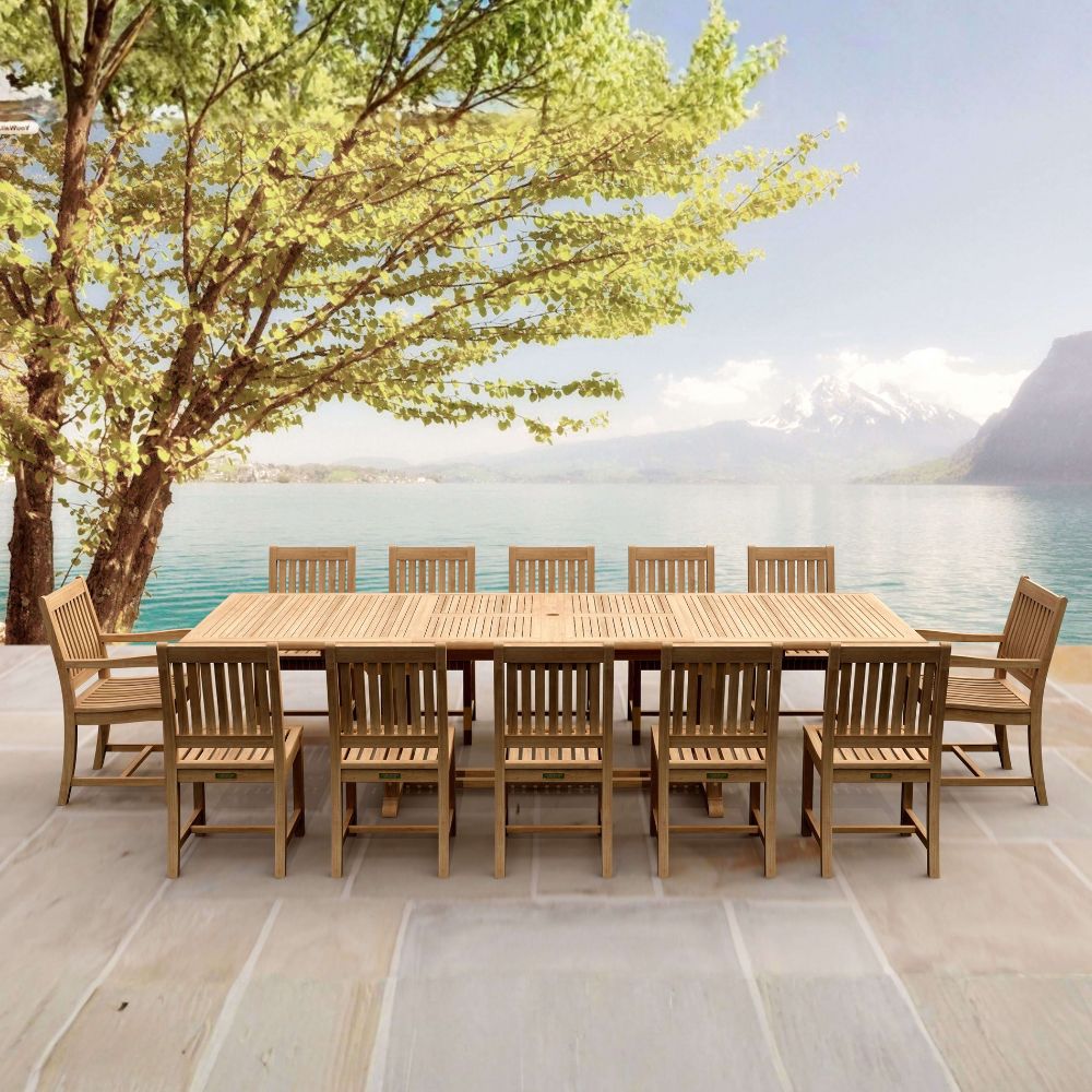 Anderson Teak Valencia Rialto 13-Pieces Dining Set Set-33A