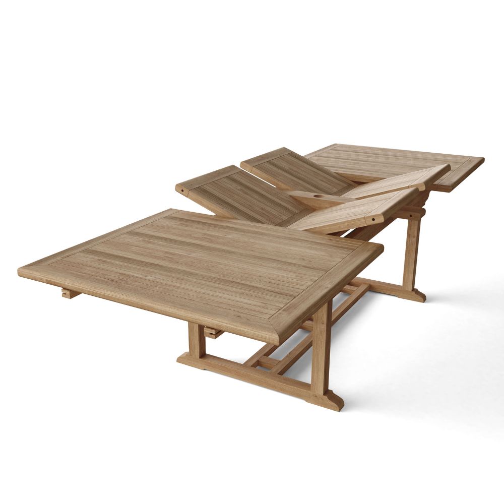 Anderson Teak Valencia Sahara 13-Pieces Rectangular Dining Set Set-90