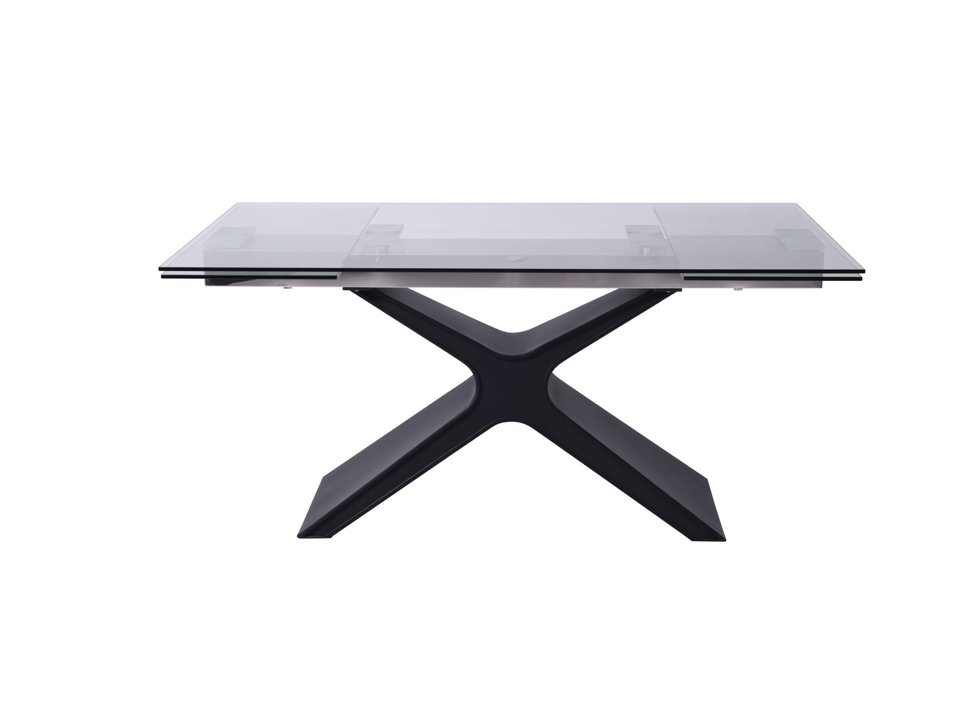 Whiteline West Extendable Dining Table DT1716-BLK - GOLD STAR Dining