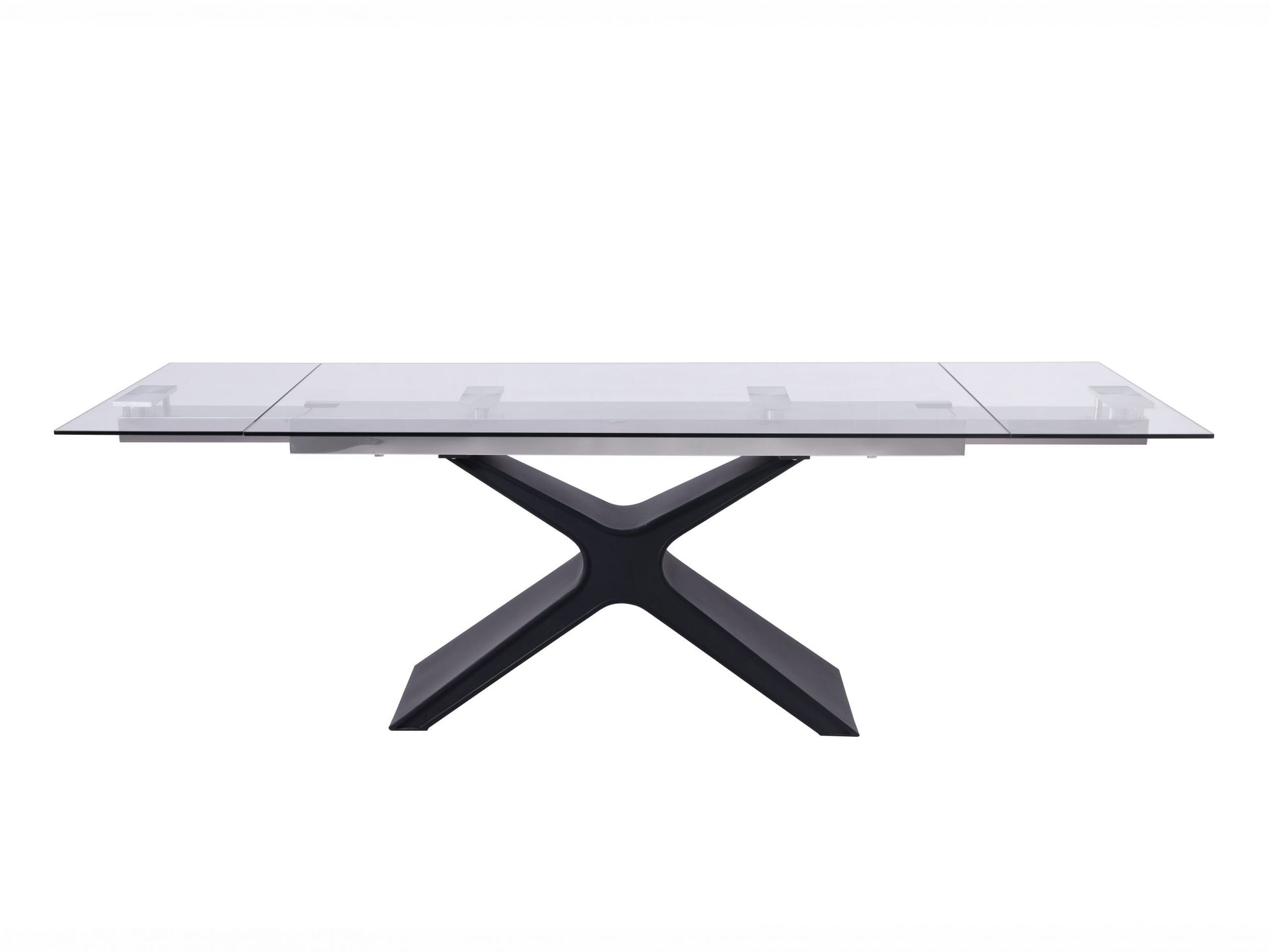 Whiteline West Extendable Dining Table DT1716-BLK - GOLD STAR Dining