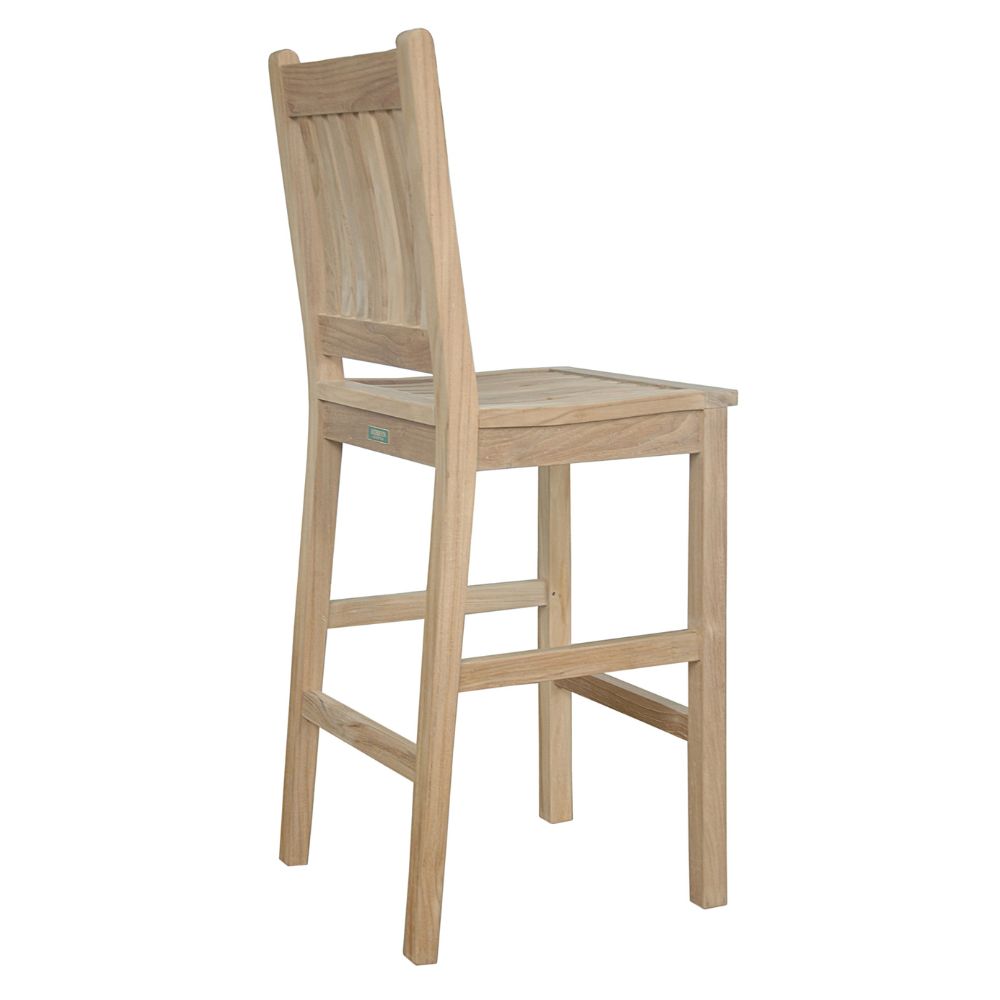right rear chair Windsor Avalon 9-Pieces Square Bar Set Set-121, goldstardining.com