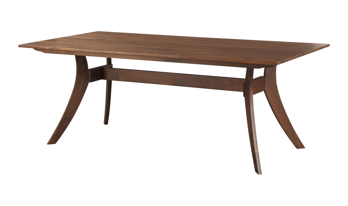 Moe Florence Rectangular Dining Table Small Walnut BC-1001-03