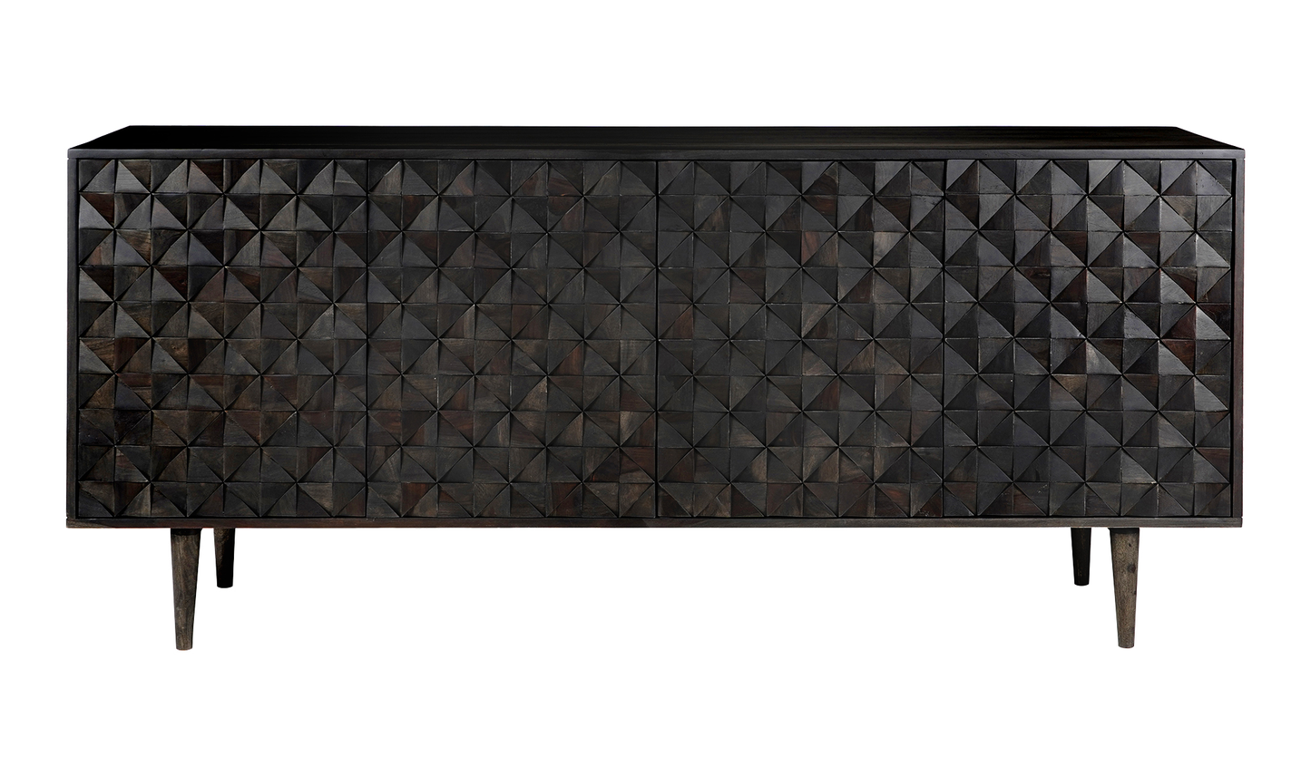 Moe Pablo 4 Door Sideboard Black BZ-1126-02