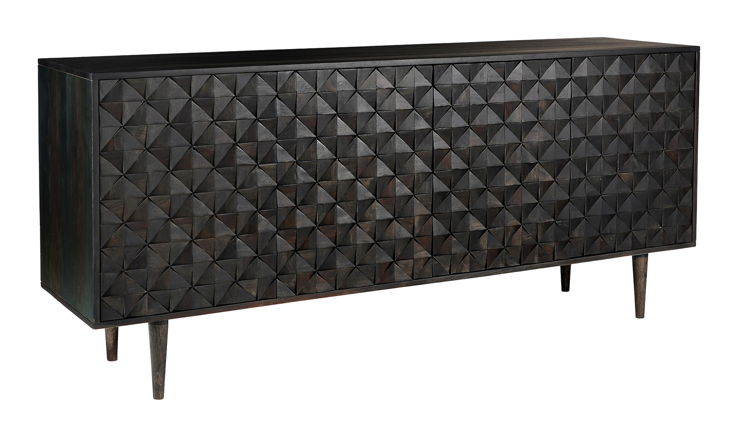 Moe Pablo 4 Door Sideboard Black BZ-1126-02