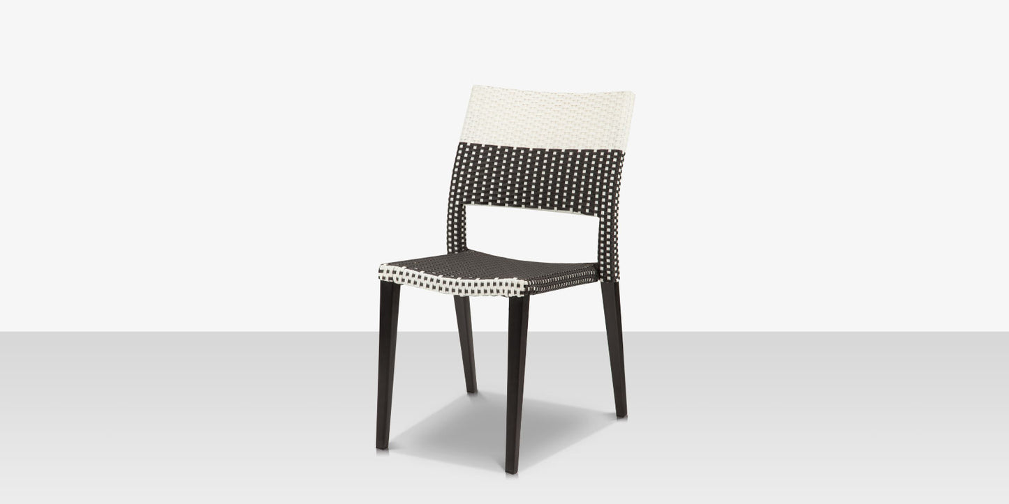 Source Furniture Chloe Wicker Dining Side Armless Chair