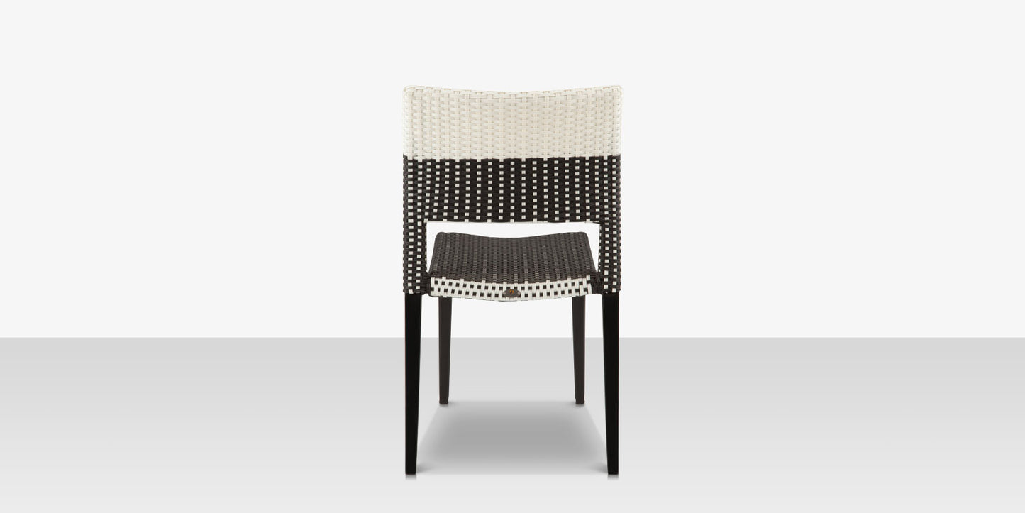 Source Furniture Chloe Wicker Dining Side Armless Chair