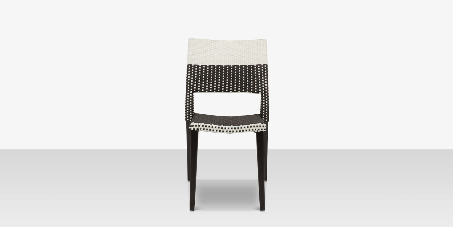 Source Furniture Chloe Wicker Dining Side Armless Chair