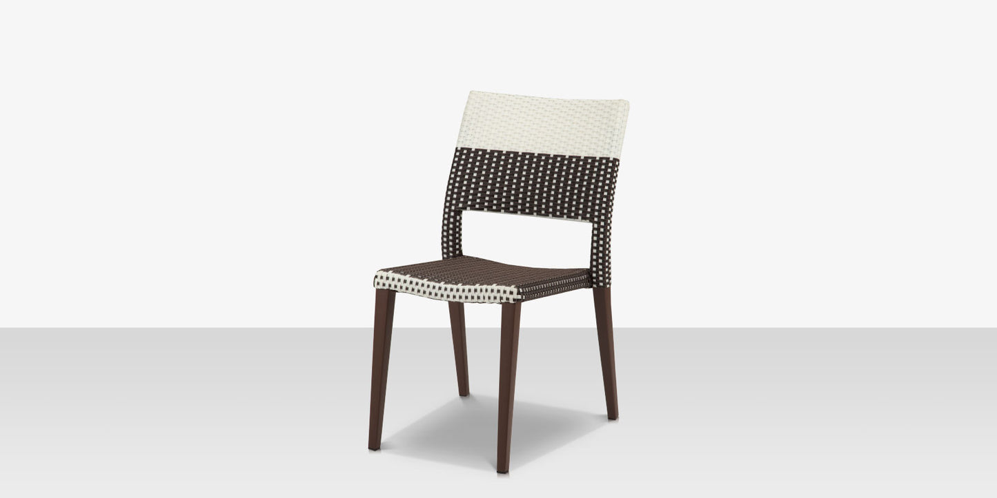 Source Furniture Chloe Wicker Dining Side Armless Chair