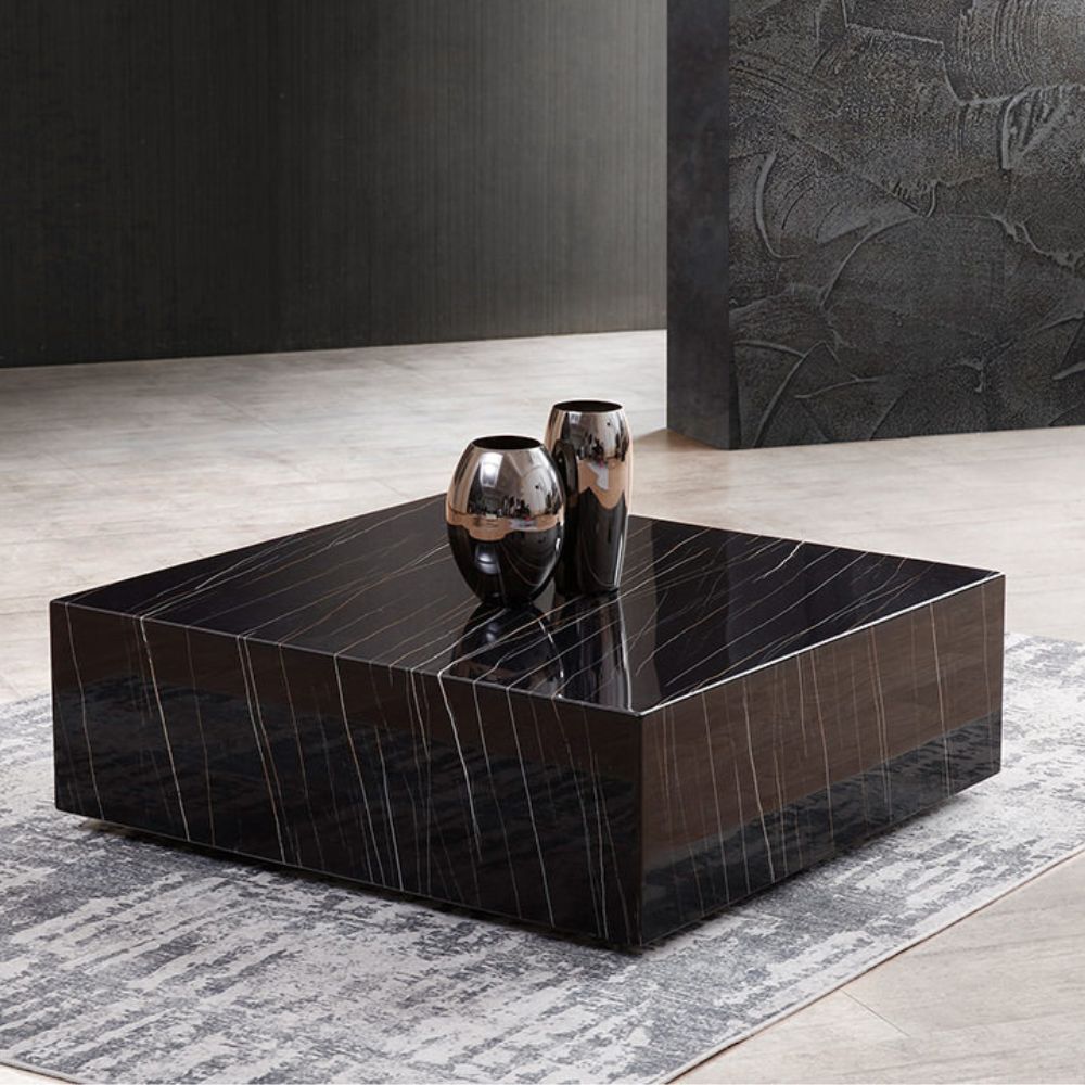 Whiteline Cube Square Coffee Table