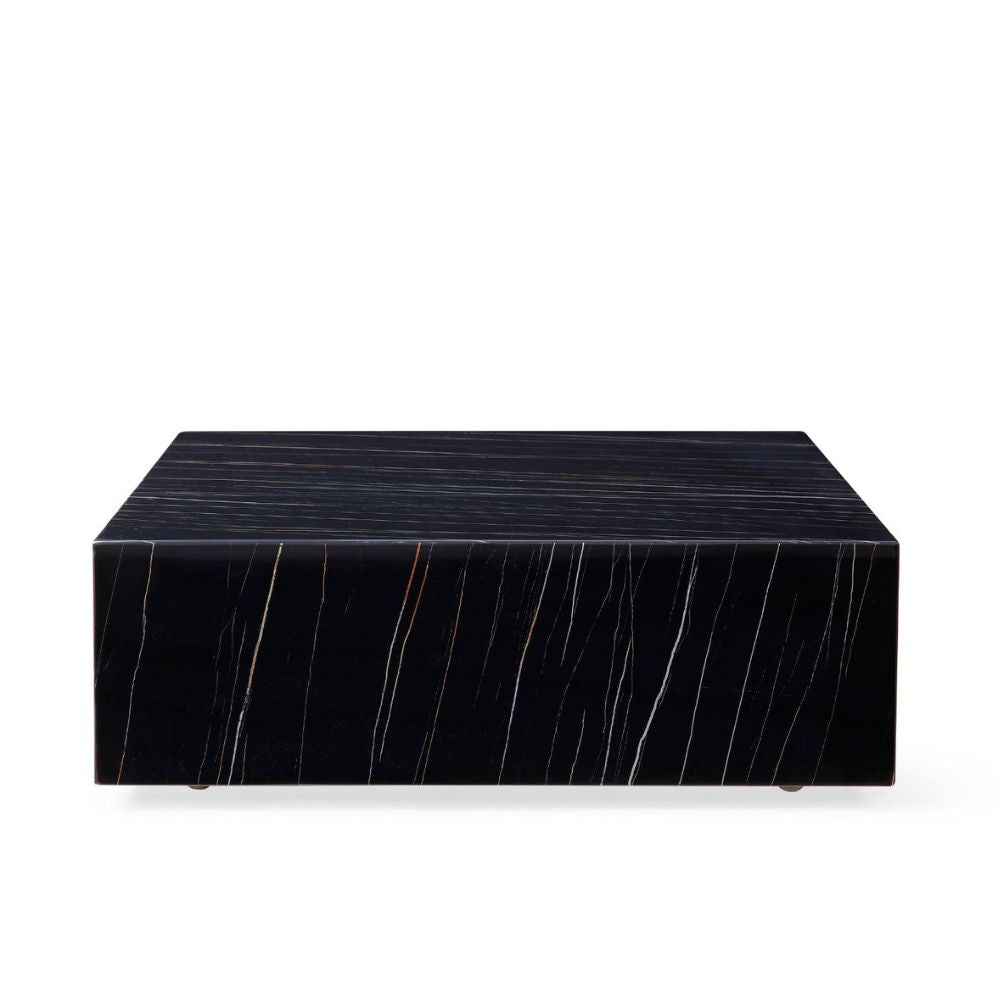 black cube square marble coffee table goldstardining.com