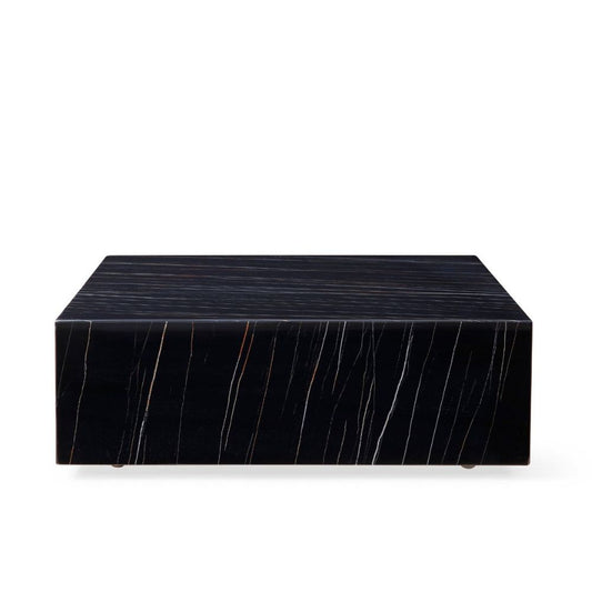 black cube square marble coffee table goldstardining.com