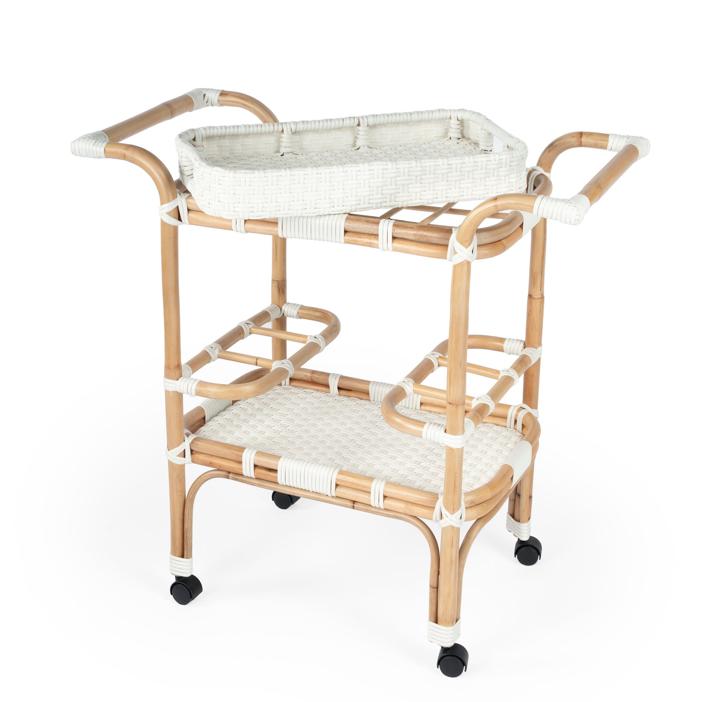 Butler Specialty Company Selena & Rattan Bar Cart