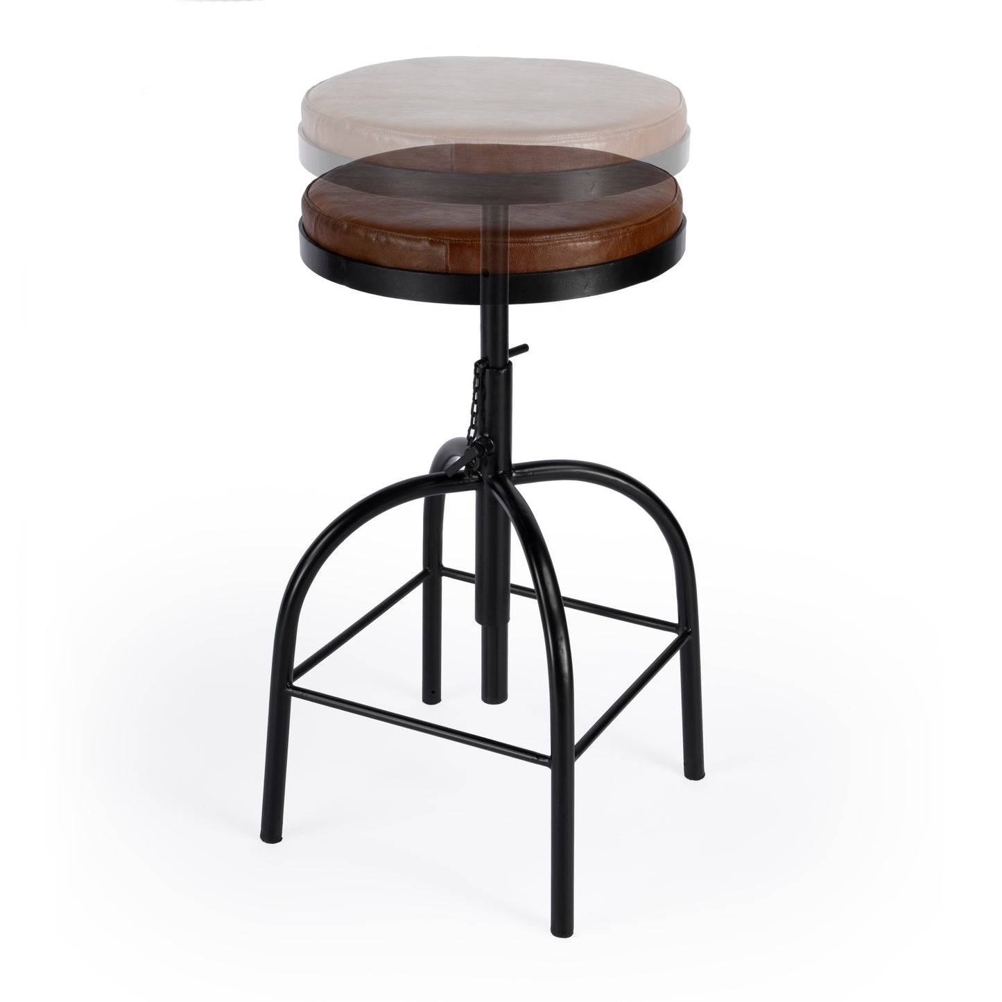 Butler Specialty Company Clyde Leather 25" Adjustable Bar Stool