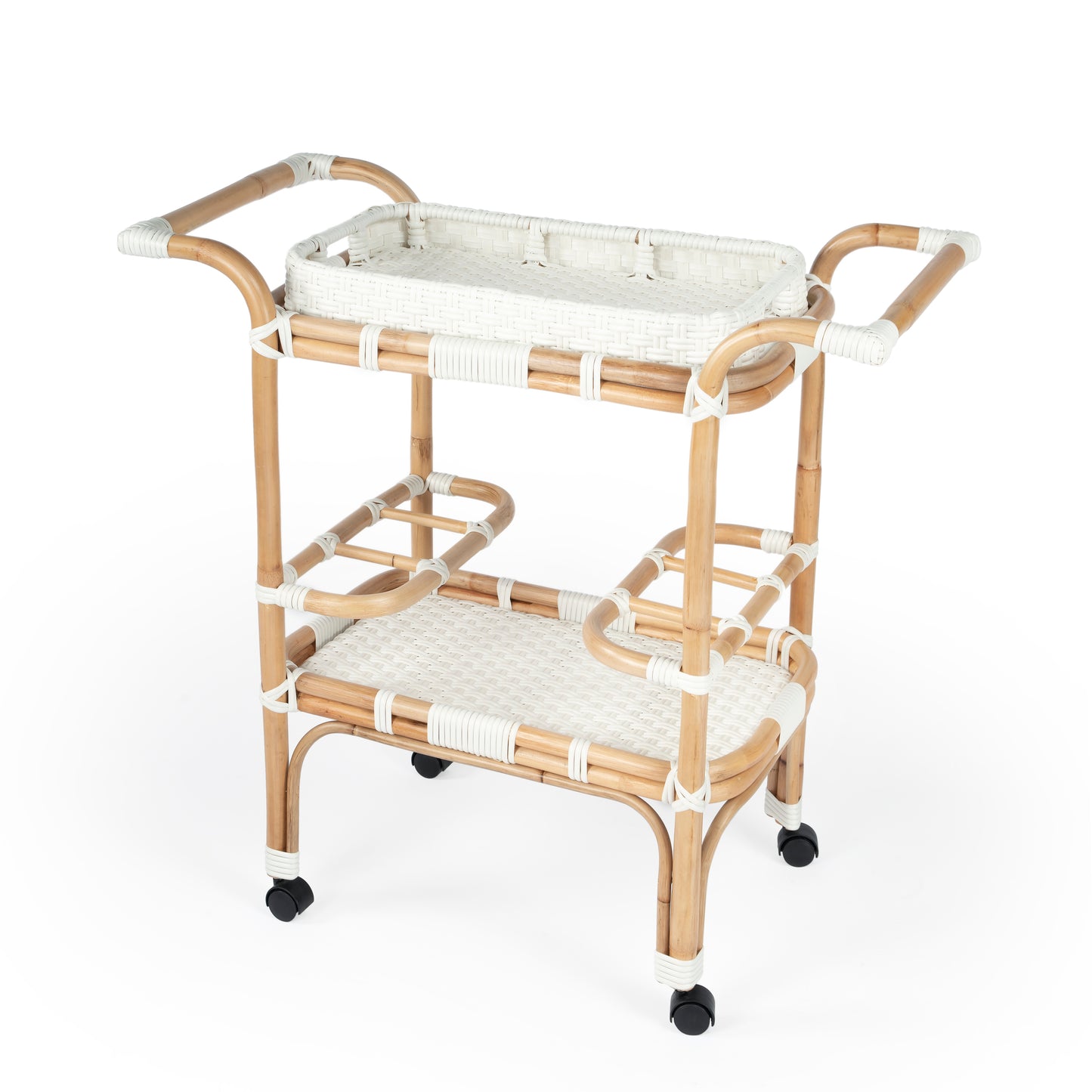 Butler Specialty Company Selena & Rattan Bar Cart