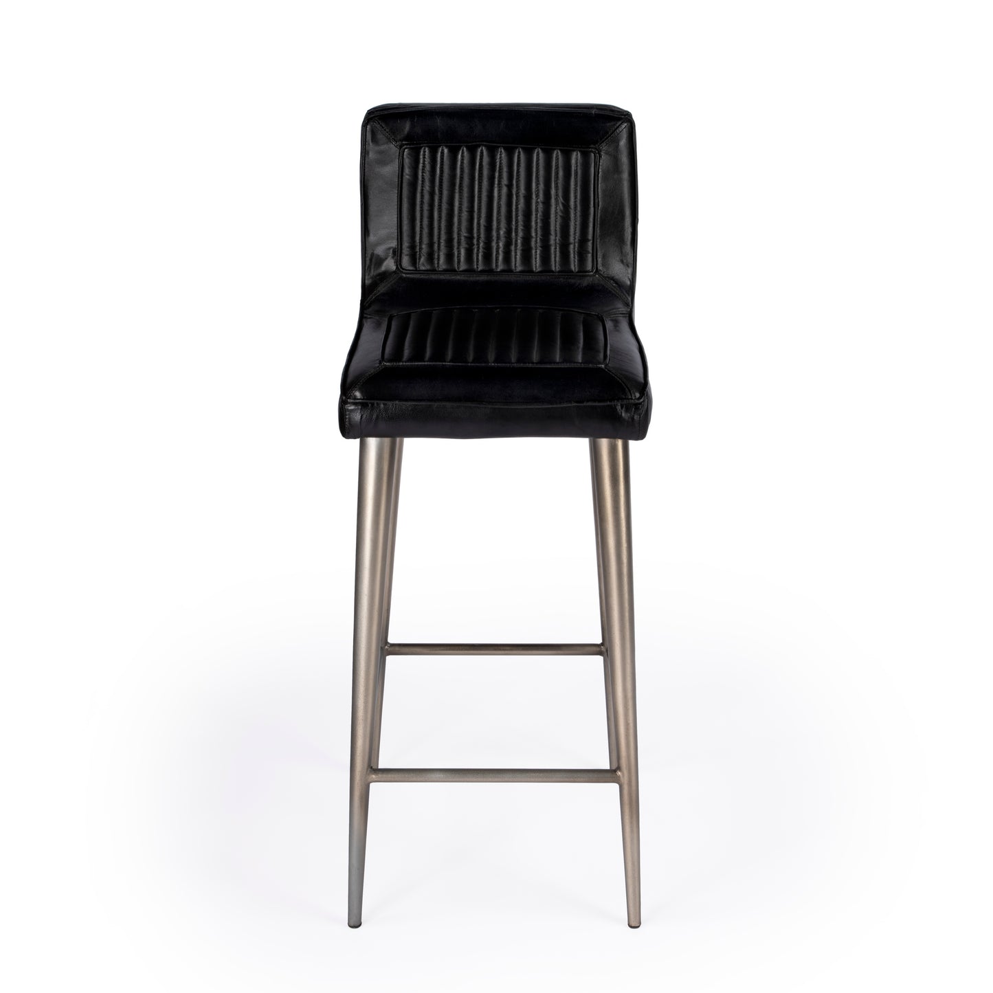 Butler Specialty Company Maxwell Leather 32" Bar Stool, Black 4347034