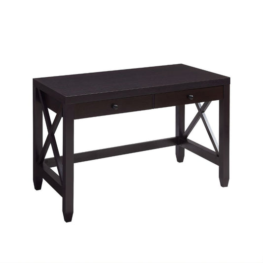 Red Cocoa Colored Classic 2 Drawer Desk