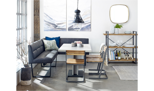 Hanlon Corner Bench Dark Grey ER-2066-25