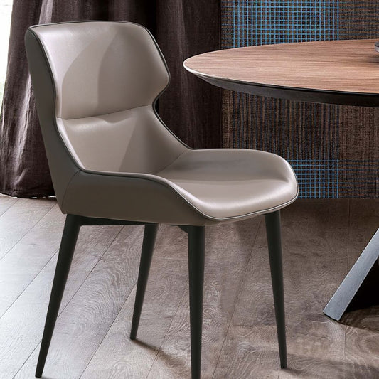Faux leather Morocco Dining Chair Steel Legs Whiteline