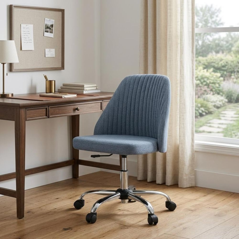 Adjustable Height Ergonomically Designed Swivel Rolling Office Chair