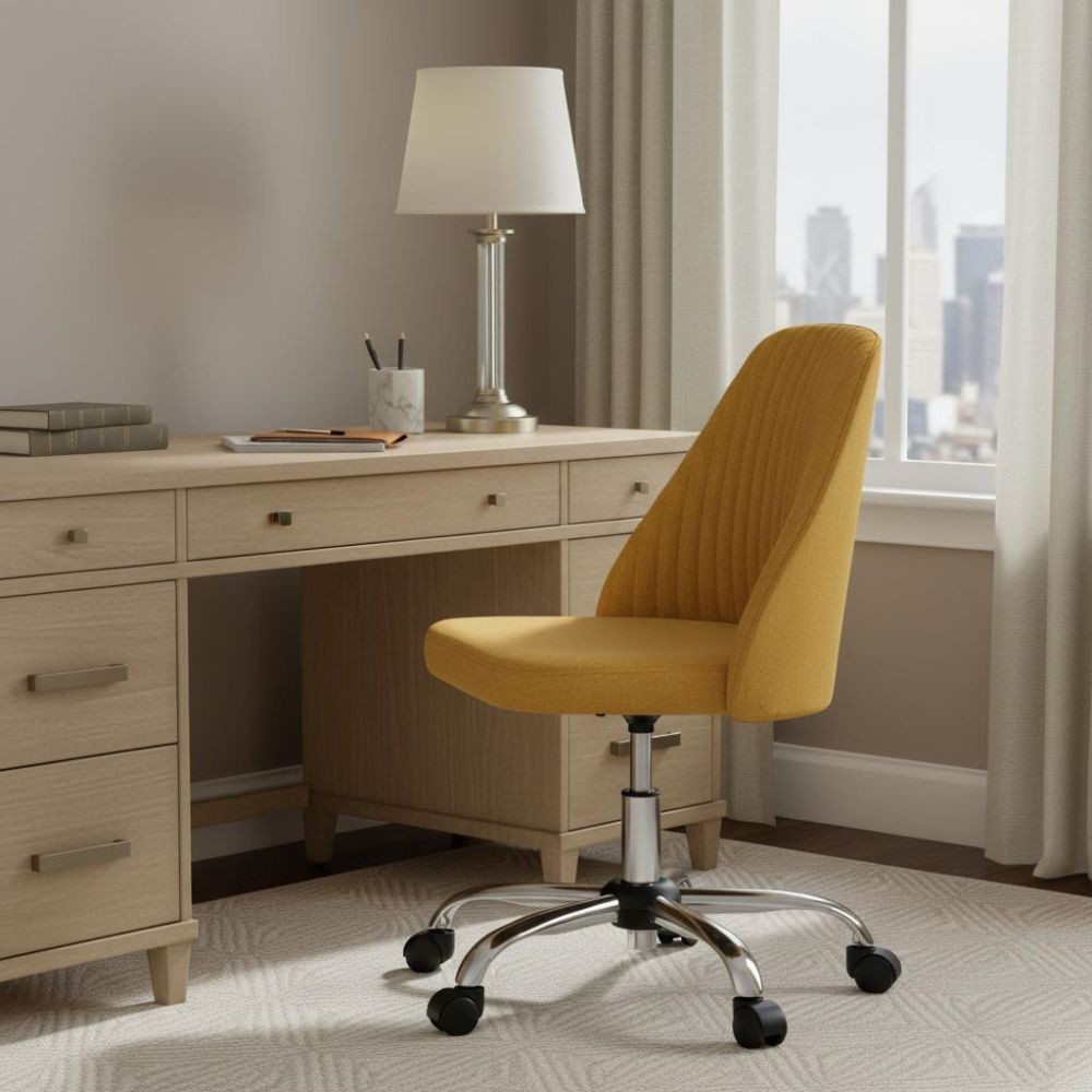 Adjustable Height Ergonomically Designed Swivel Rolling Office Chair