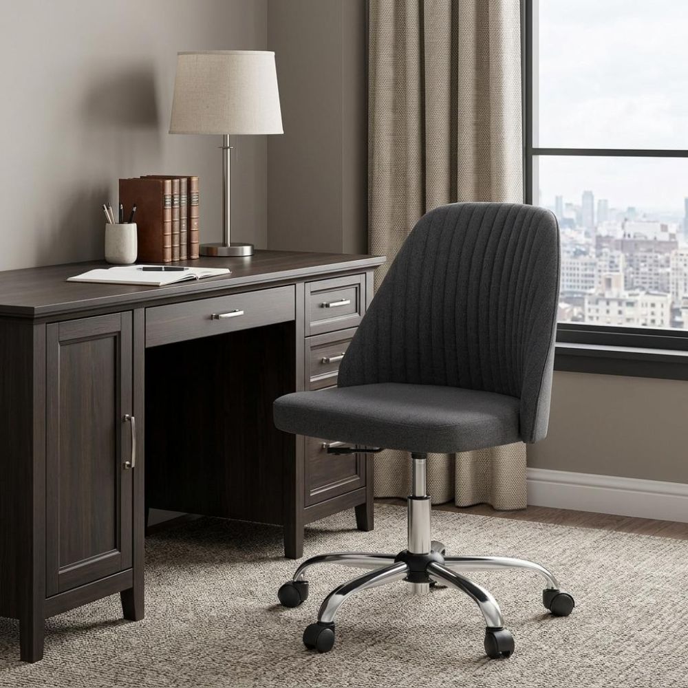 Adjustable Height Ergonomically Designed Swivel Rolling Office Chair