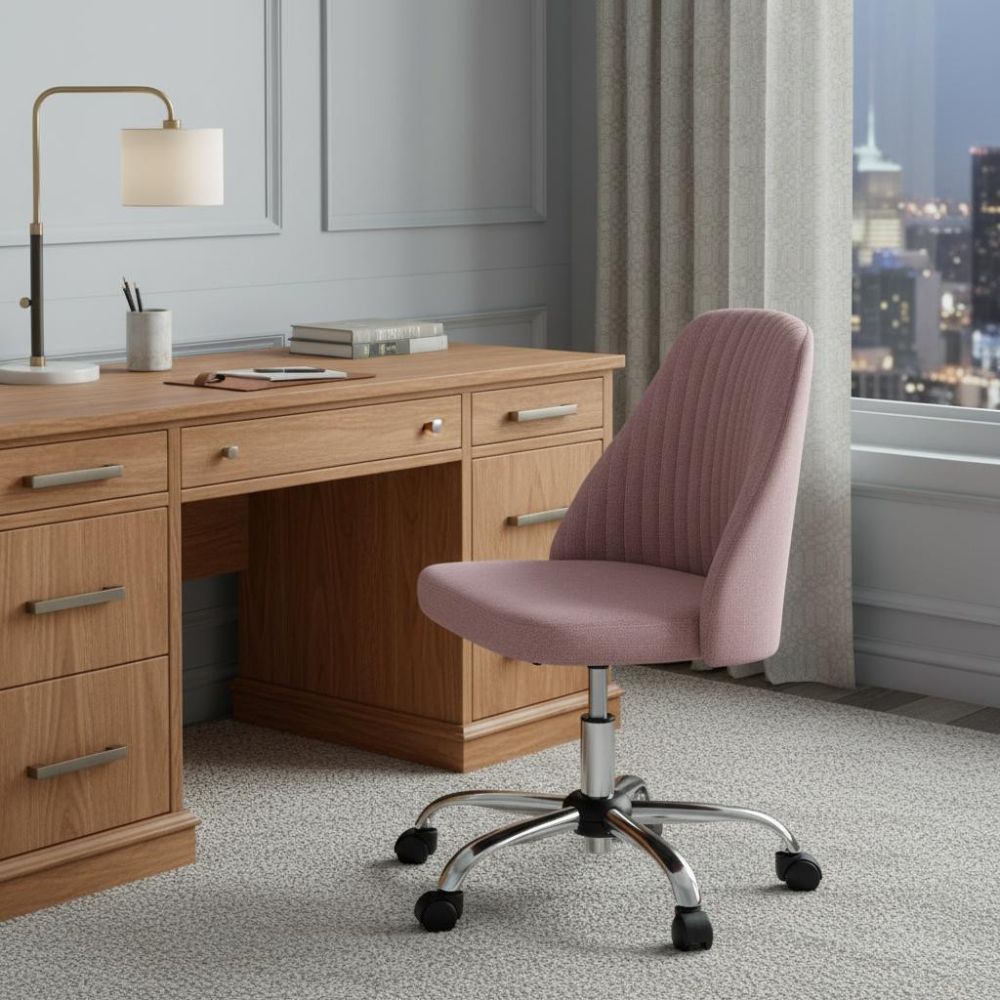 Adjustable Height Ergonomically Designed Swivel Rolling Office Chair