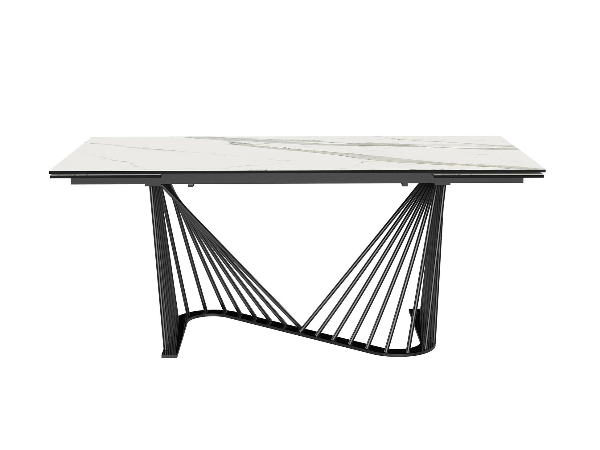 Whiteline Roma Extendable Dining Table DT1633E-WHT - GOLD STAR Dining