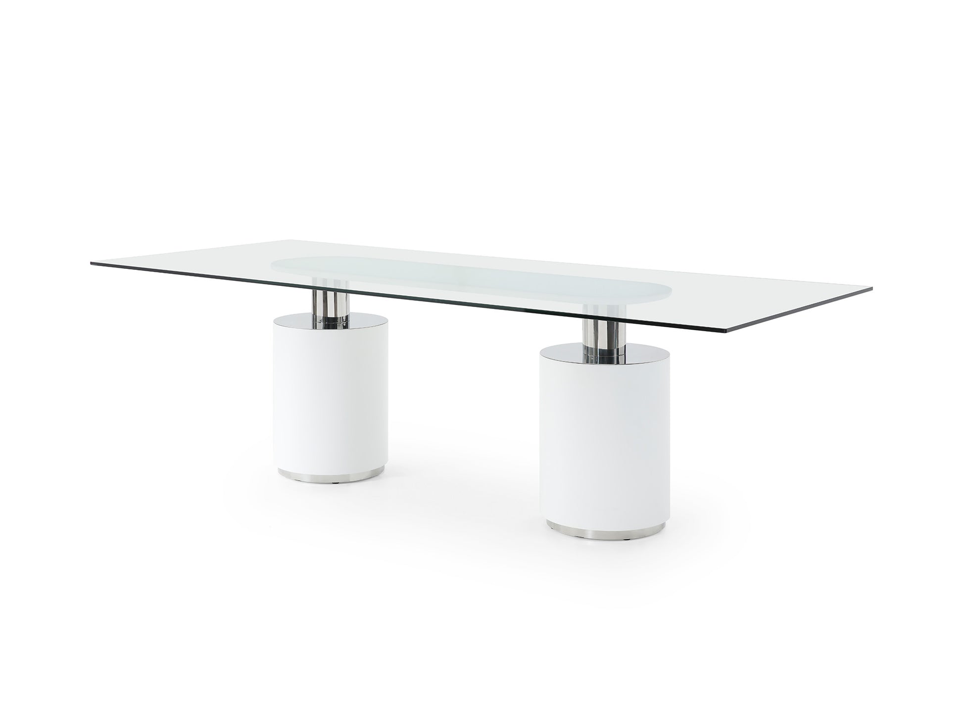 Whiteline Mandarin Dining Table DT1660-WHT - GOLD STAR Dining