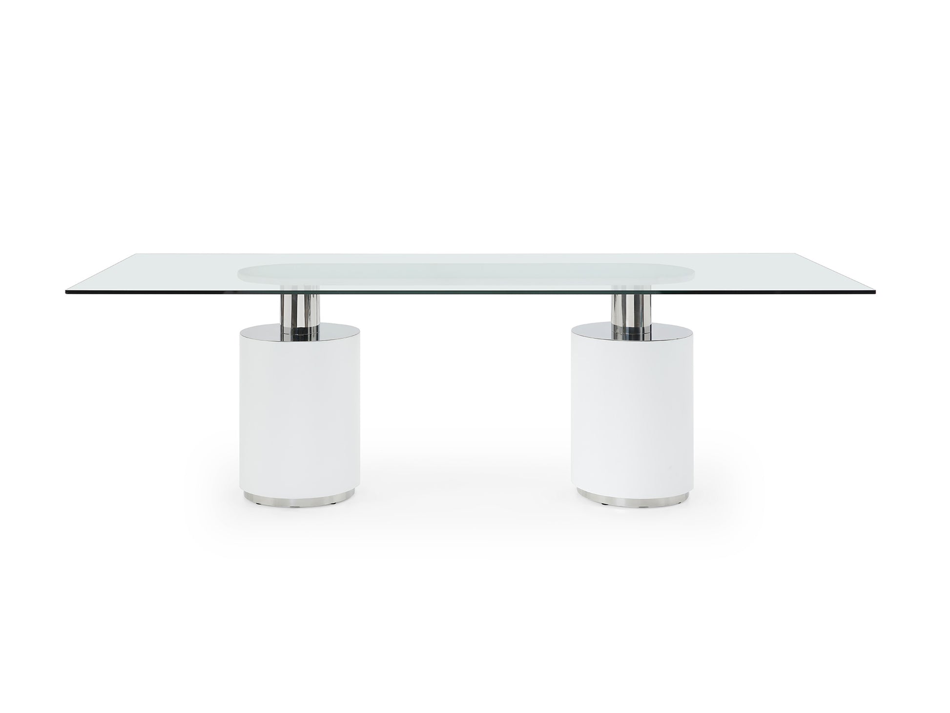 Whiteline Mandarin Dining Table DT1660-WHT - GOLD STAR Dining