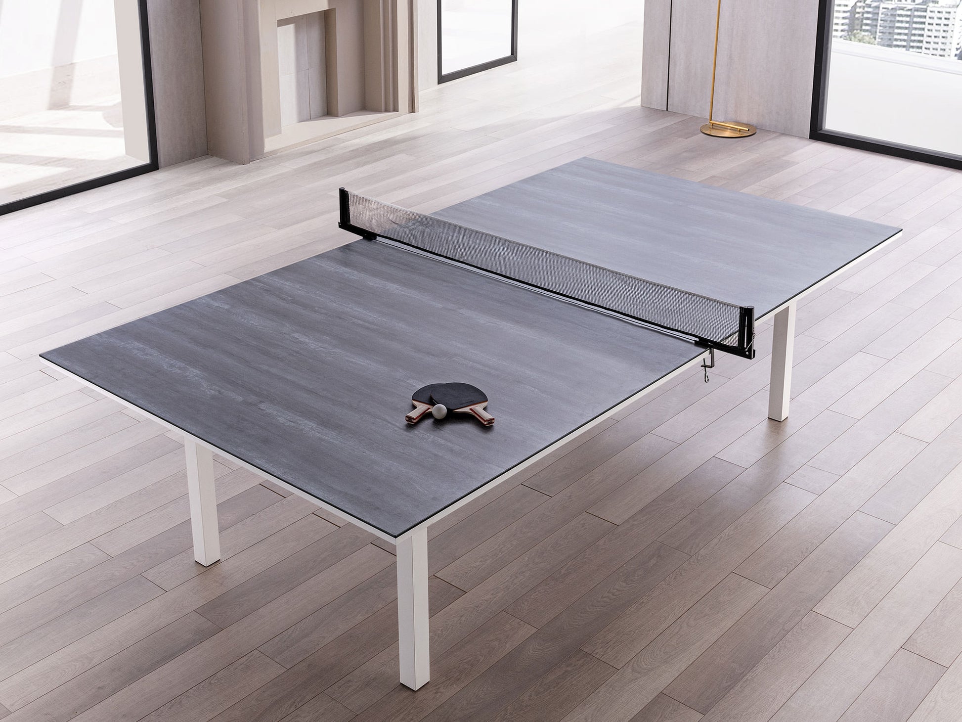 Whiteline Tiana Dining and Tennis Table DT1700TT-WHT - GOLD STAR Dining