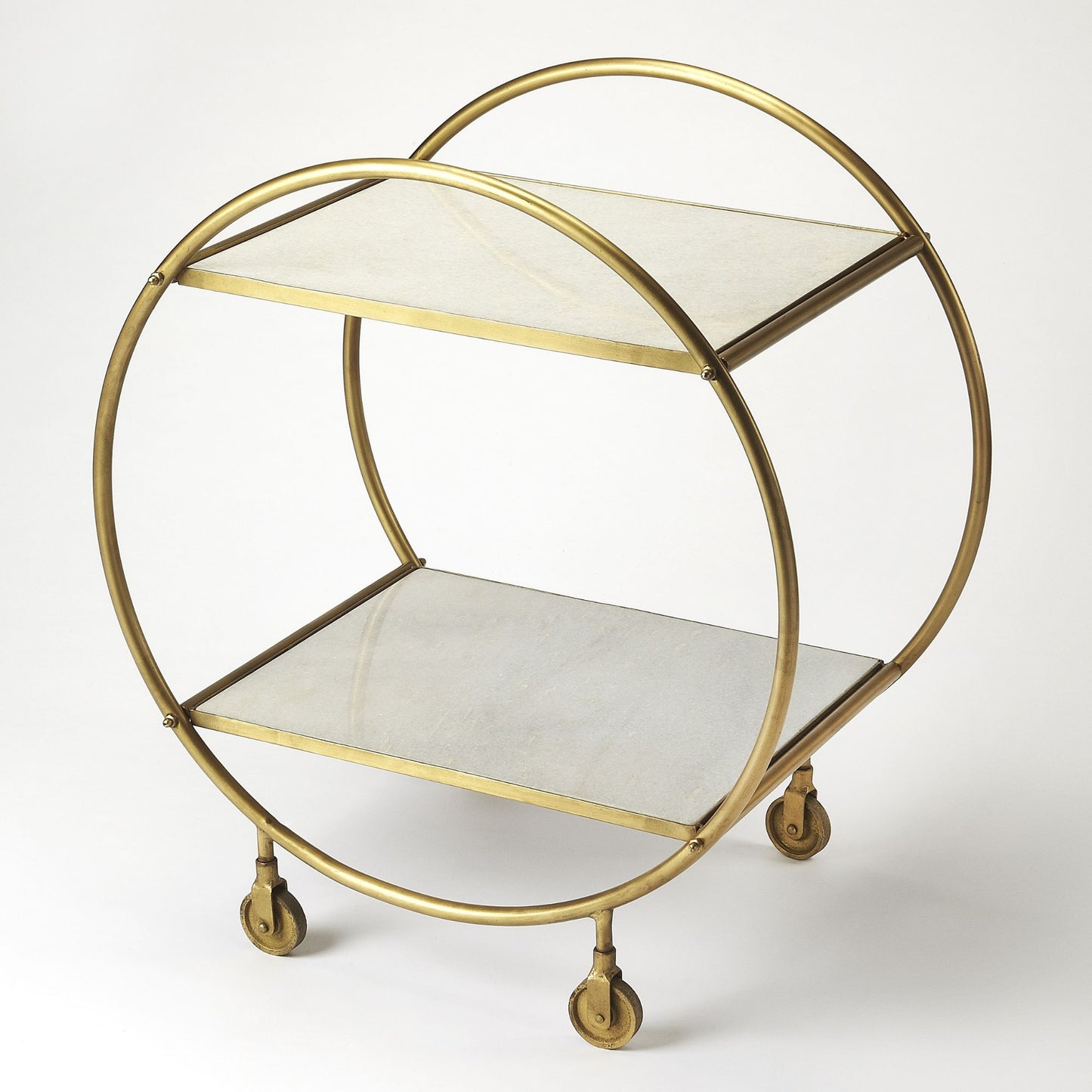 Butler Specialty Company Orian Marble & Metal Bar Cart, Multi-Color 4417389