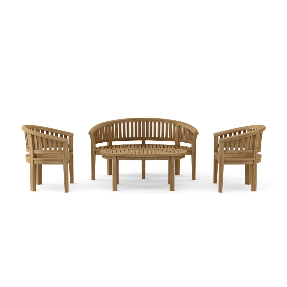 Anderson Teak Curve 4-Piece Conversation Set Set-5