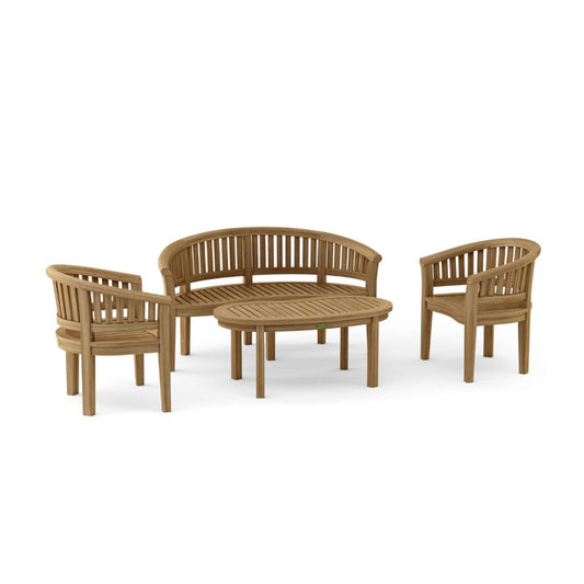Anderson Teak Curve 4-Piece Conversation Set Set-5