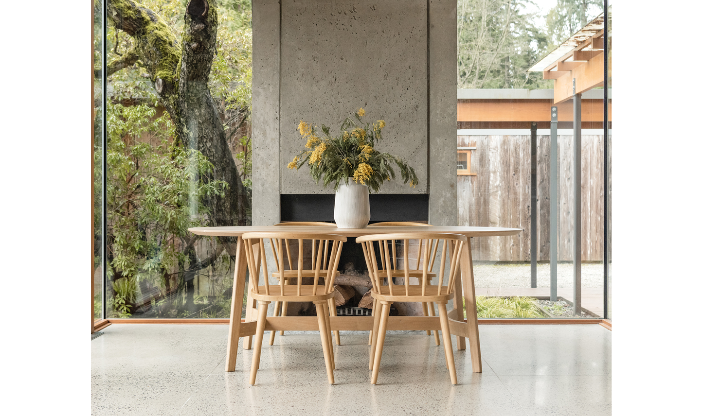 Moe Trie Dining Table Small Natural VE-1099-24