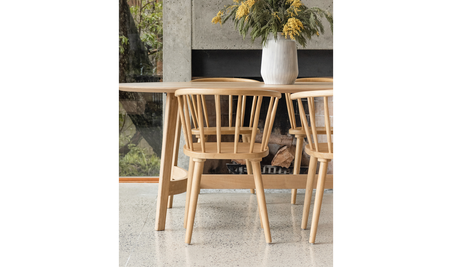 Moe Trie Dining Table Small Natural VE-1099-24