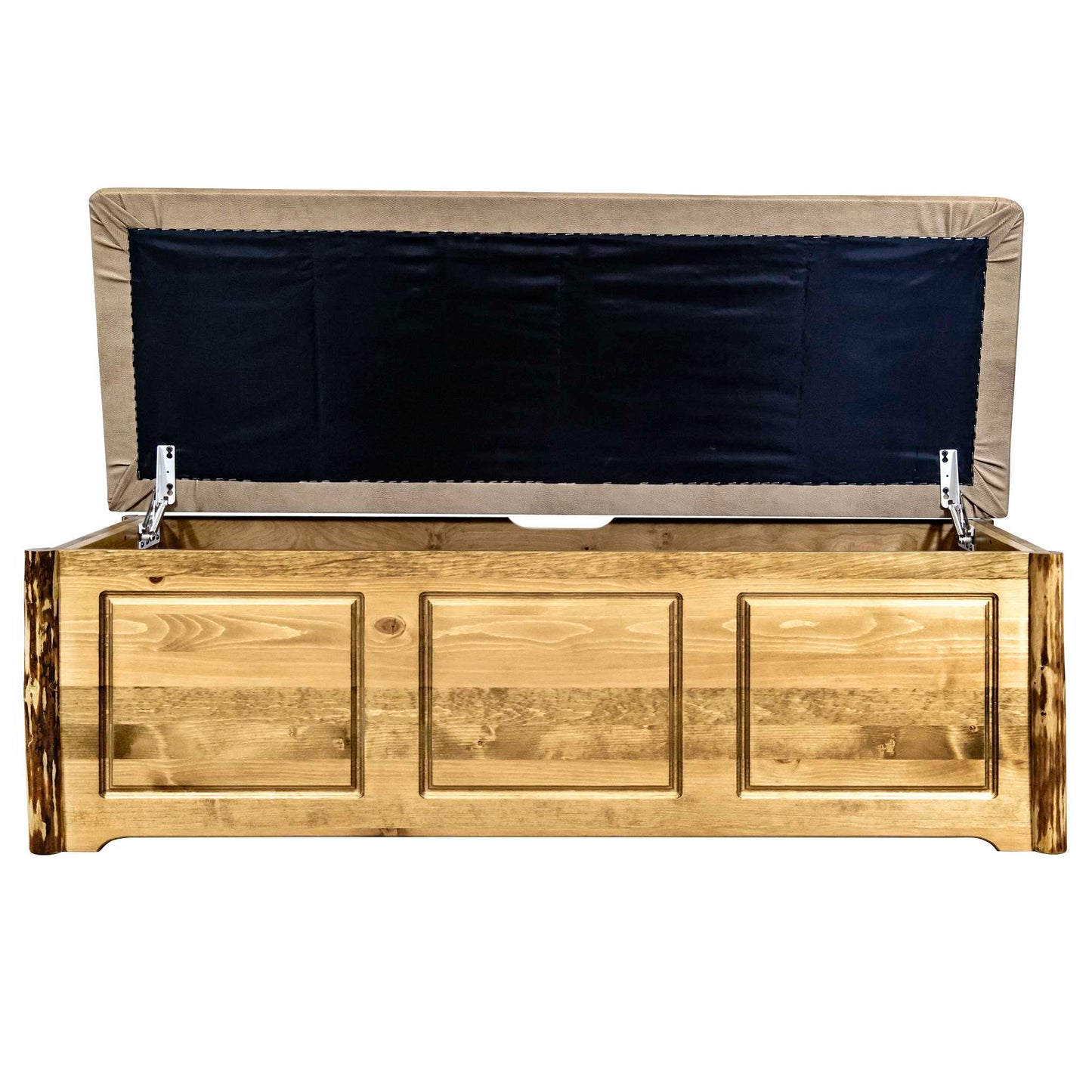 Montana Woodworks Glacier Country Collection Blanket Chest, Upholstery