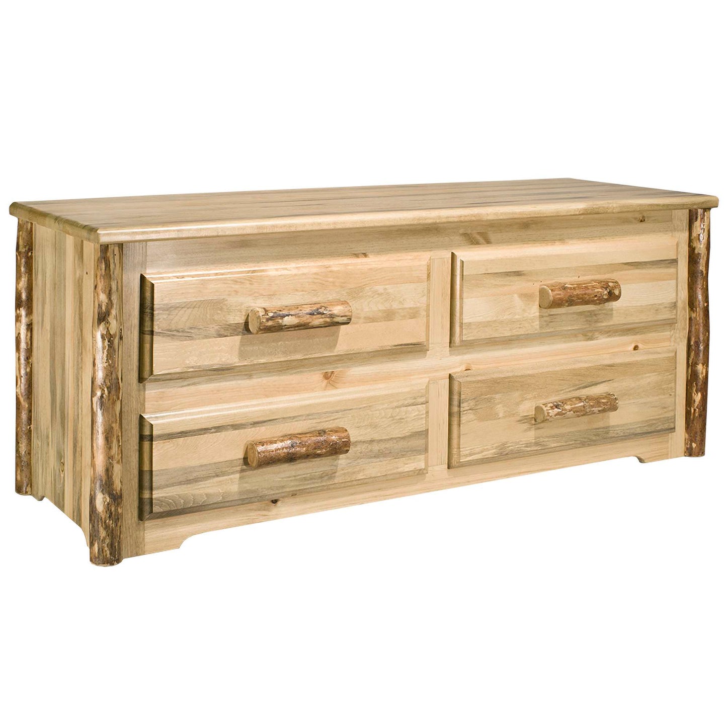 Montana Woodworks Glacier Country Collection 4 Drawer Sitting Chest MWGCSC