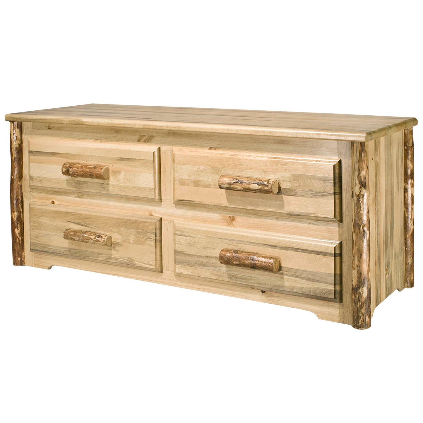 Montana Woodworks Glacier Country Collection 4 Drawer Sitting Chest MWGCSC