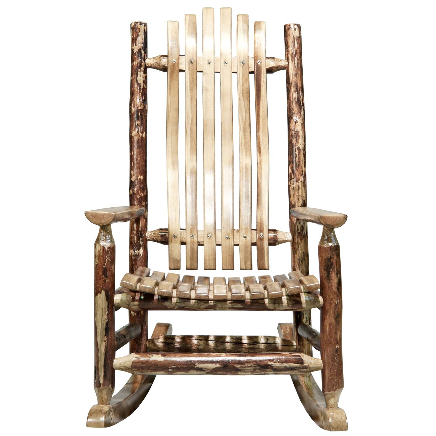 Montana Woodworks Glacier Country Collection Adult Log Rocker MWGCLR