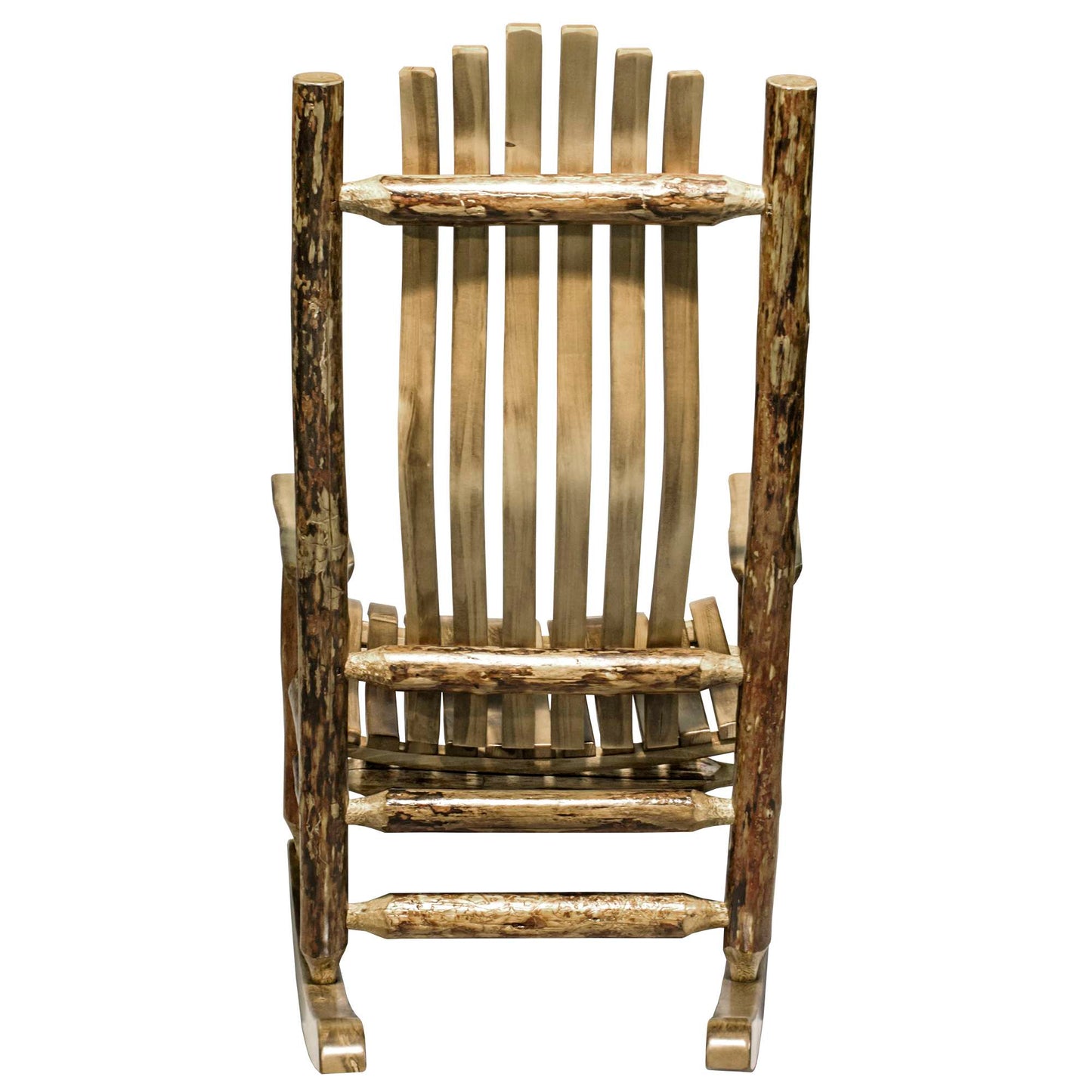 Montana Woodworks Glacier Country Collection Adult Log Rocker MWGCLR